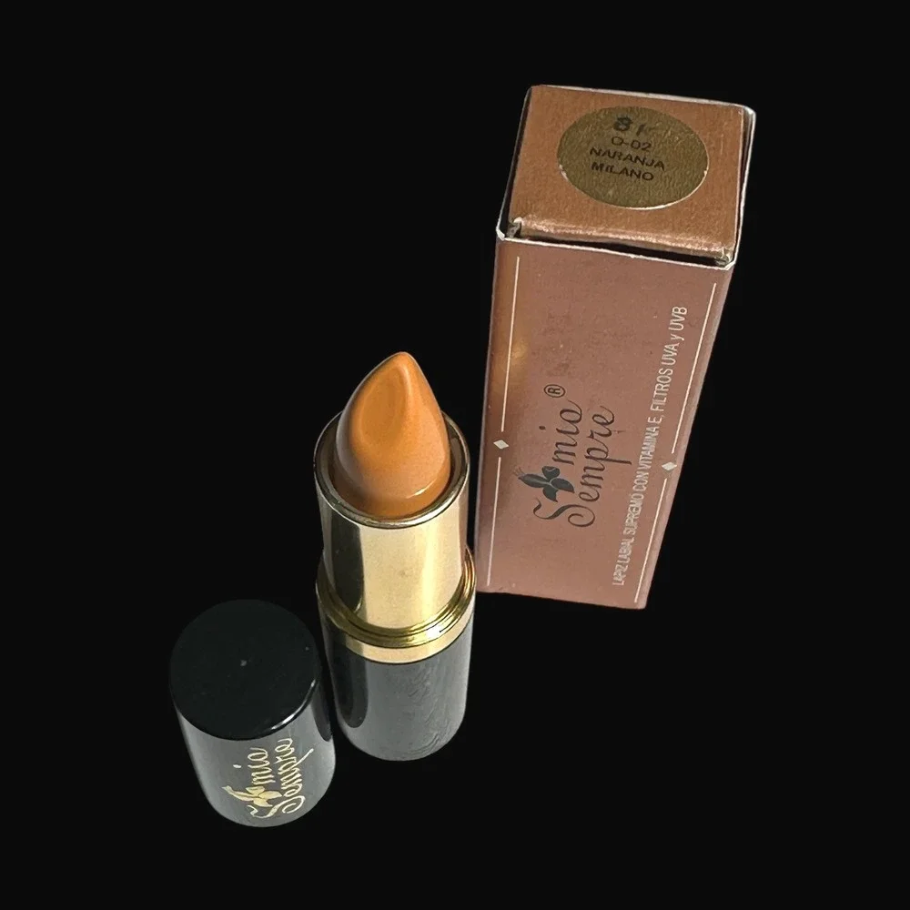 Mio‎ Sempre Lipstick 002 Naranja Milano Creamy Long Lasting Vitamin E